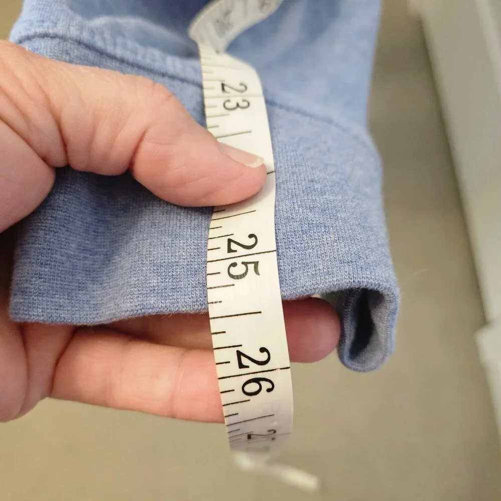 Polo Ralph Lauren Luxury Jersey, light blue quarter-zip pullover, size XL